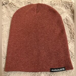 Alphalete Beanie Men Rust Cuff Knit Wool Blend One Size Fits Most